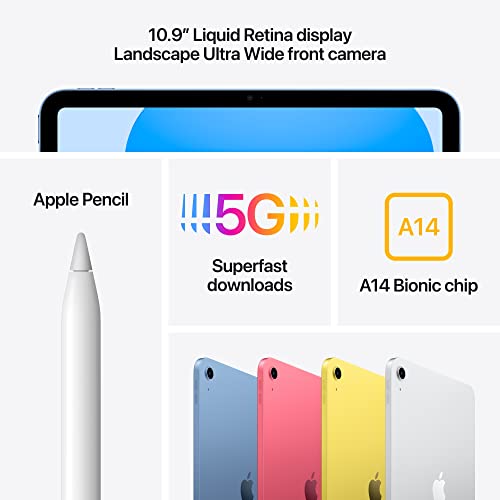 iPad 10 (2022) 64GB Silver Wifi + Cellular