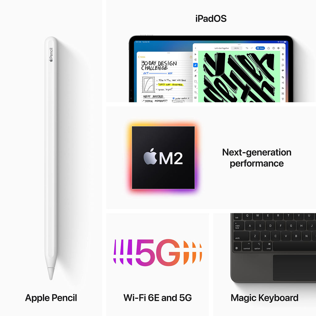 iPad Pro 12.9" (6th Gen) (2022) 128GB Silver Wifi + Cellular