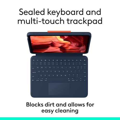 Logitech Rugged Combo 4 Touch Keyboard Case with Trackpad for iPad (10th Generation)