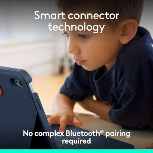 Logitech Rugged Combo 4 Touch Keyboard Case with Trackpad for iPad (10th Generation)