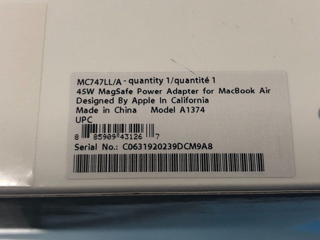 Apple 45W MagSafe Power Adapter for MacBook Air 2008-2011