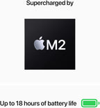 MacBook Air 13" (2022) Apple M2 3.49GHz 16GB 256GB Midnight