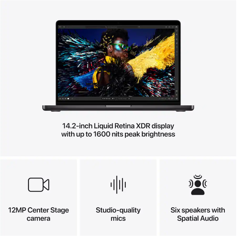 MacBook Pro 14" (2024) Apple M4 4.4GHz 16GB 512GB Space Black