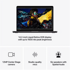 MacBook Pro 14" (2024) Apple M4 4.4GHz 16GB 512GB Space Black
