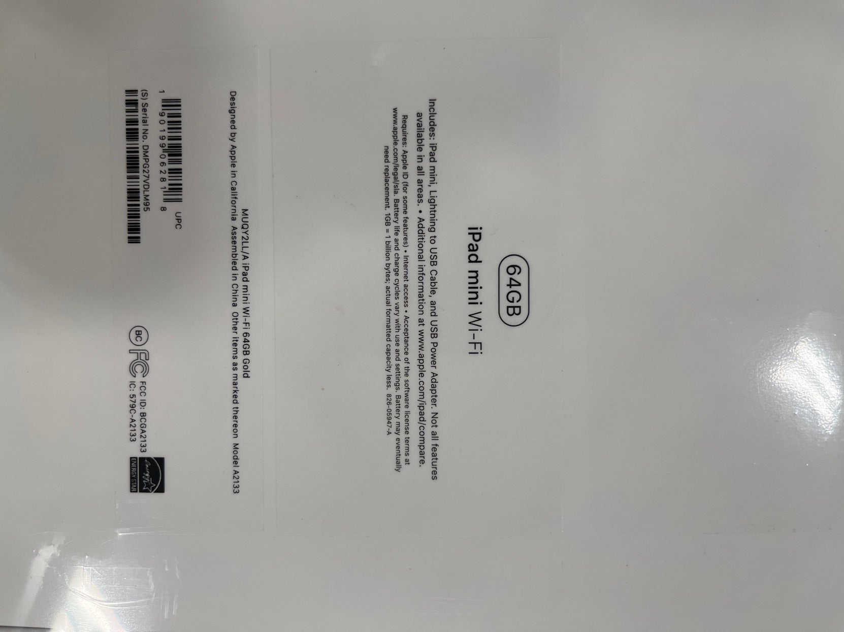 iPad Mini 5 (2019) 64GB Gold Wifi